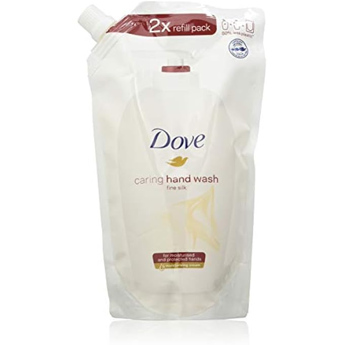 Dove REFILL PACK FINE SILK WASH LOTION PACK OF 10 (10 X 500 ML) - Image 1